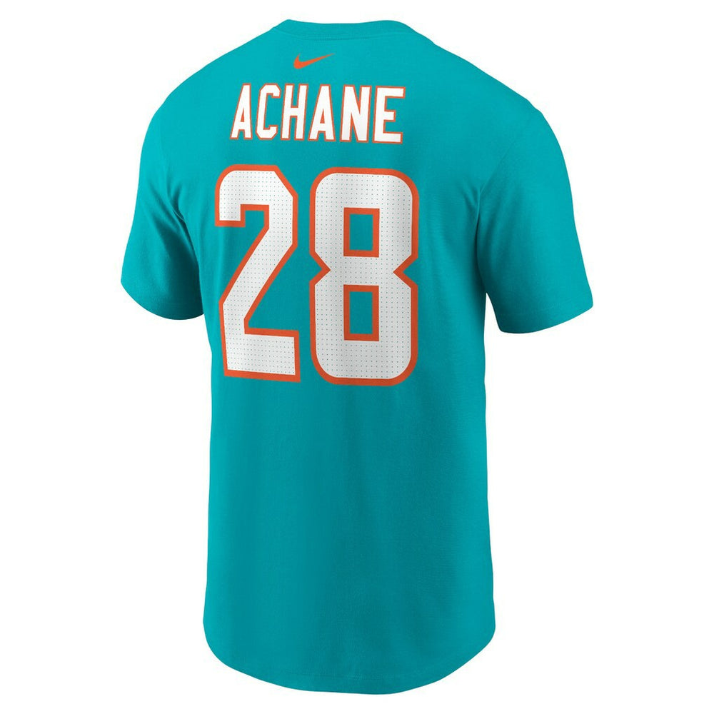 Nike De’Von Achane Miami Dolphins Player Name & Number T-Shirt Aqua