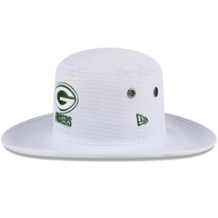 Green Bay Packers New Era 2024 NFL Training Camp Panama Bucket Hat White