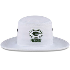 Green Bay Packers New Era 2024 NFL Training Camp Panama Bucket Hat White