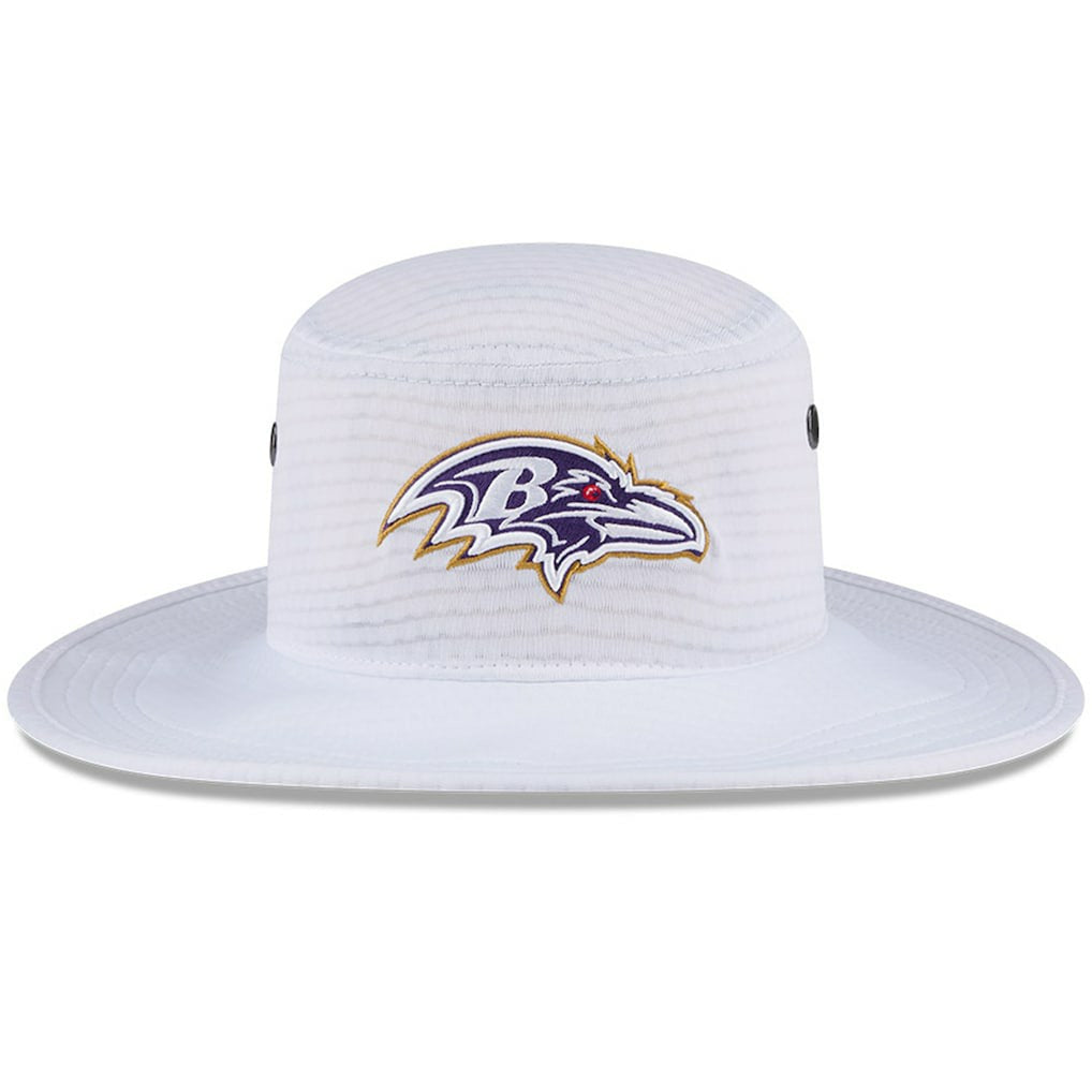 Baltimore Ravens New Era 2024 NFL Training Camp Panama Bucket Hat White