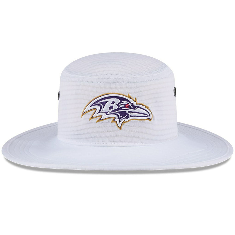 Baltimore Ravens New Era 2024 NFL Training Camp Panama Bucket Hat White