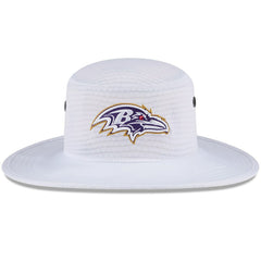 Baltimore Ravens New Era 2024 NFL Training Camp Panama Bucket Hat White