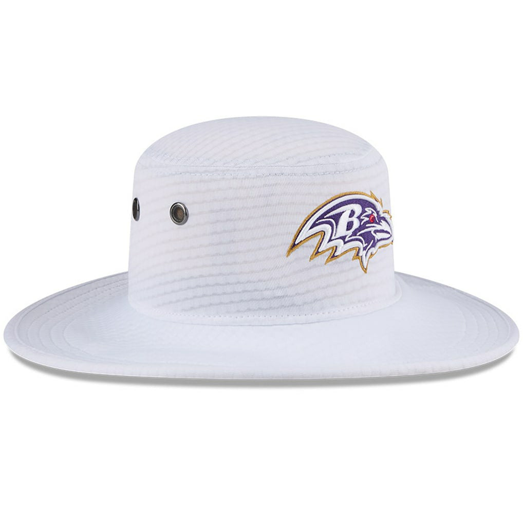 Baltimore Ravens New Era 2024 NFL Training Camp Panama Bucket Hat White