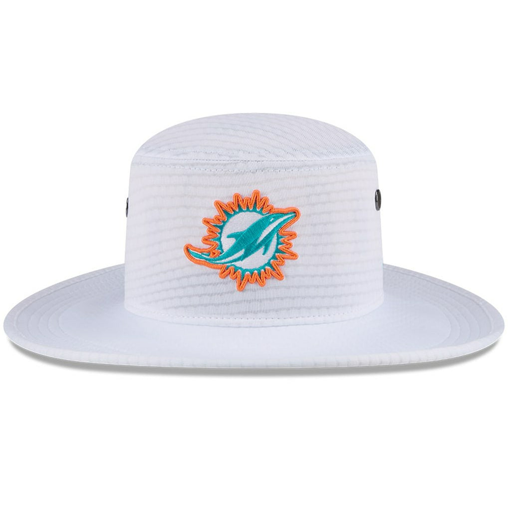 Miami Dolphins New Era 2024 NFL Training Camp Panama Bucket Hat White