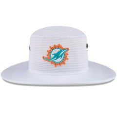 Miami Dolphins New Era 2024 NFL Training Camp Panama Bucket Hat White