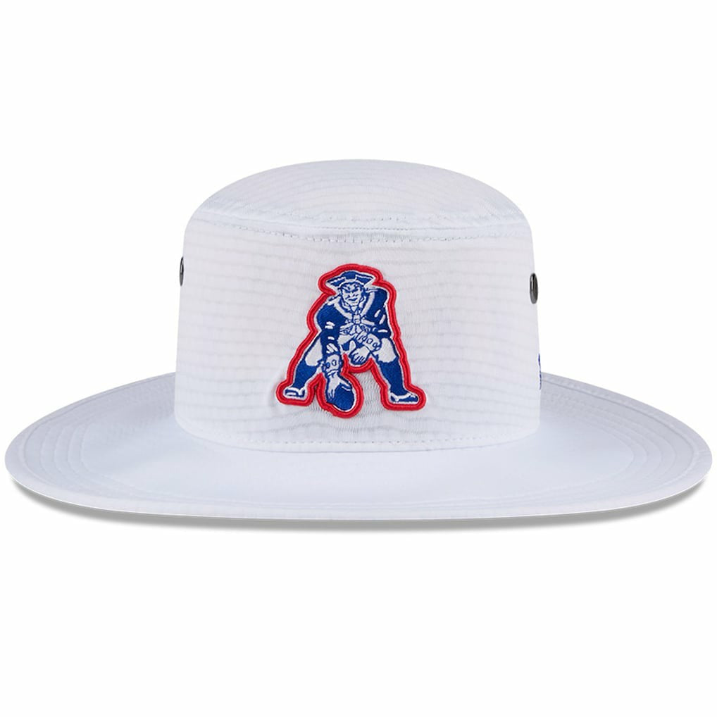 New England Patriots New Era 2024 NFL Training Camp Panama Bucket Hat White