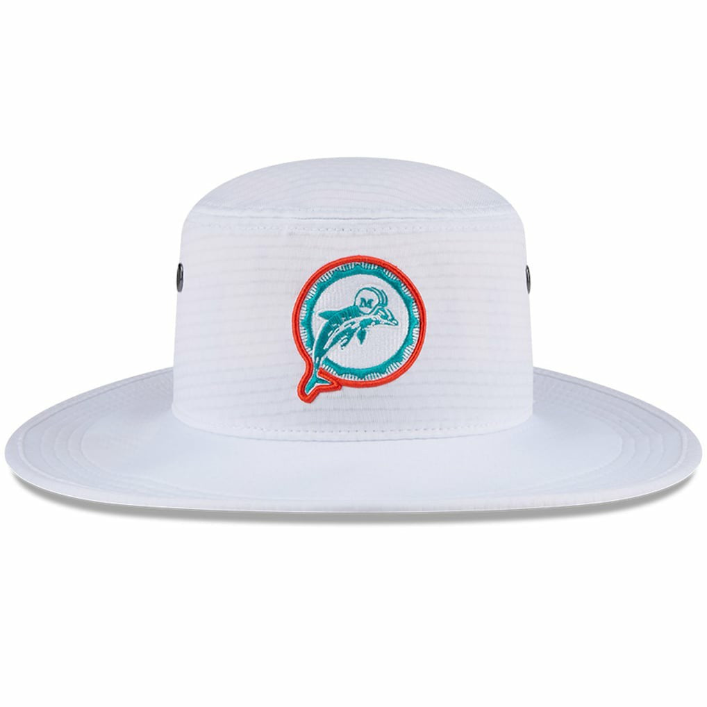 Miami Dolphins New Era 2024 NFL Training Camp Panama Bucket Hat White