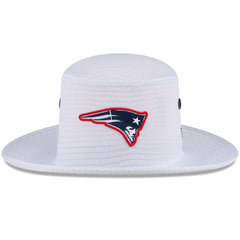 New England Patriots New Era 2024 NFL Training Camp Panama Bucket Hat White
