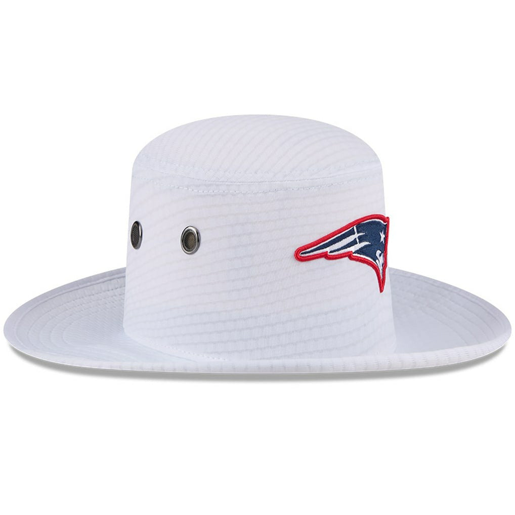 New England Patriots New Era 2024 NFL Training Camp Panama Bucket Hat White