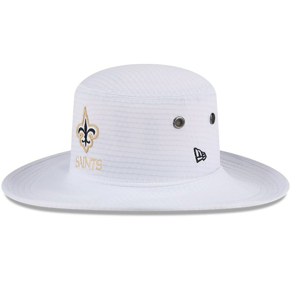 New Orleans Saints New Era 2024 NFL Training Camp Panama Bucket Hat White