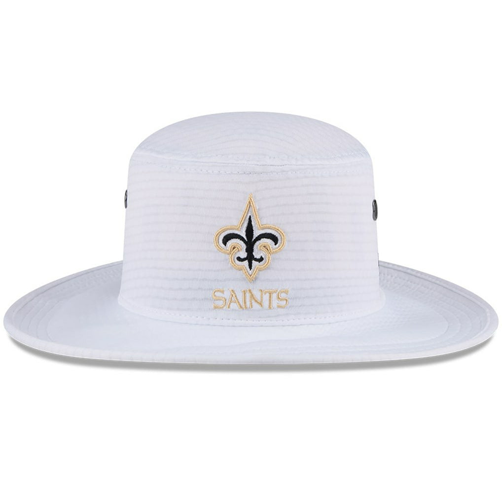 New Orleans Saints New Era 2024 NFL Training Camp Panama Bucket Hat White