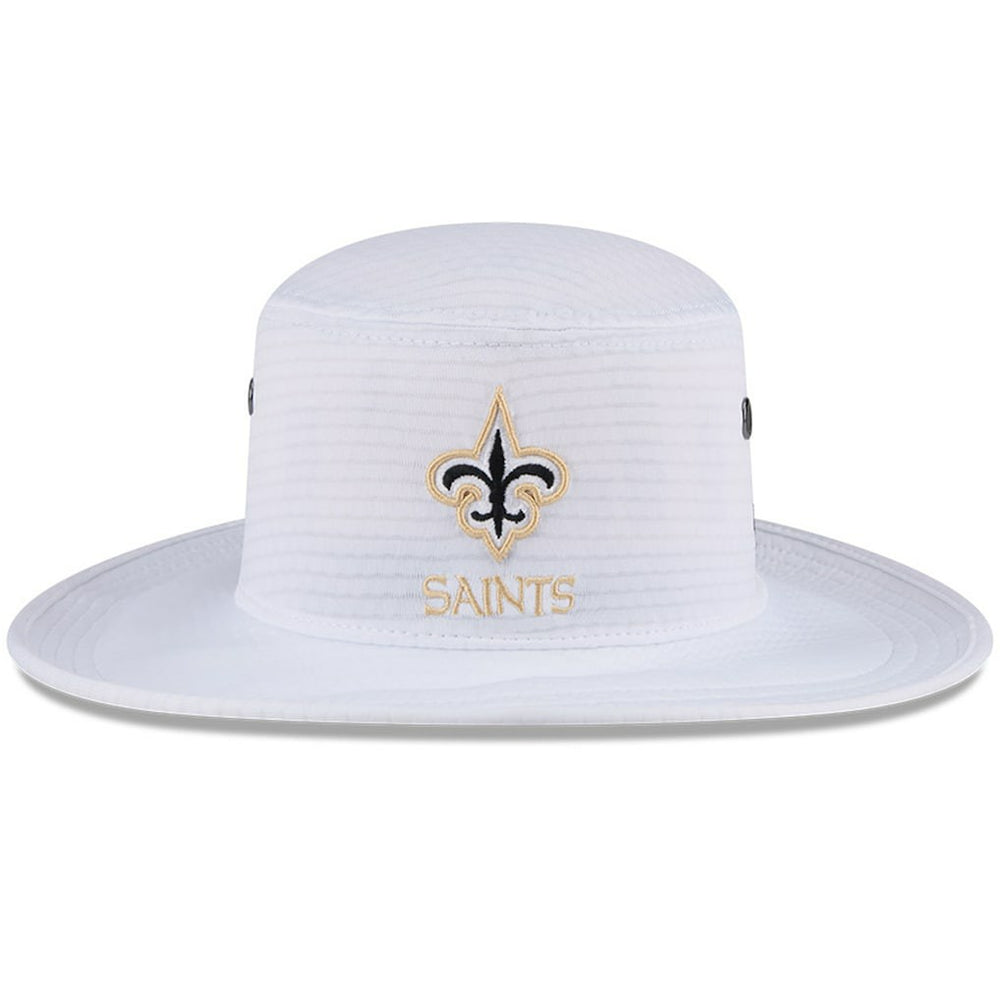 New Orleans Saints New Era 2024 NFL Training Camp Panama Bucket Hat White