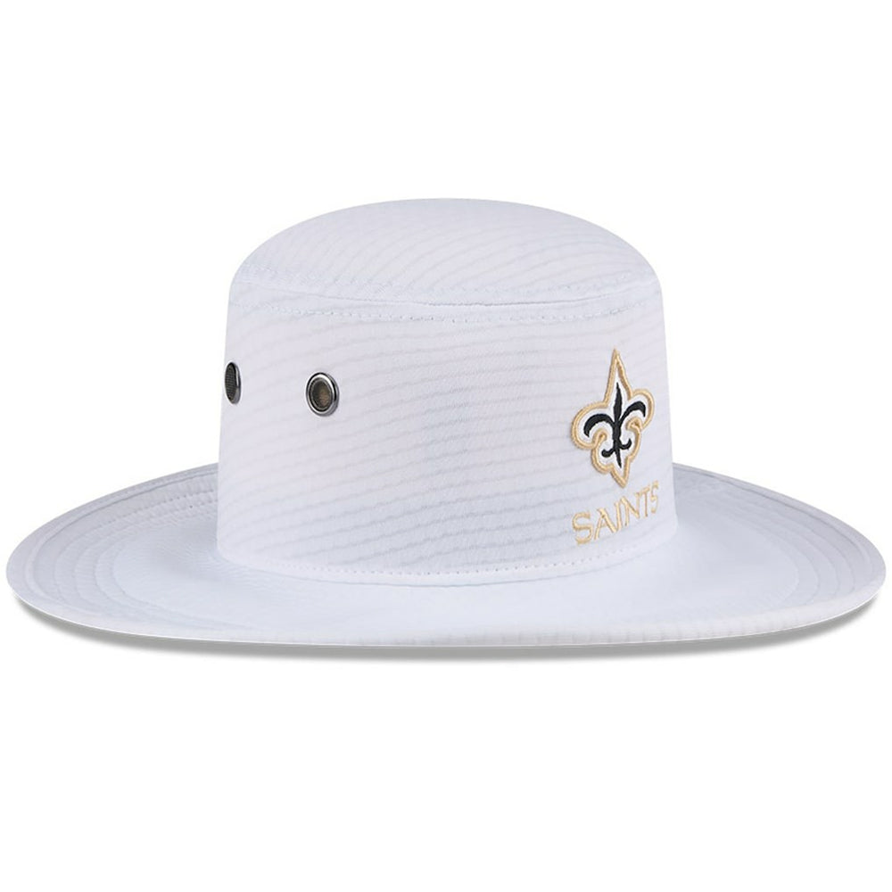 New Orleans Saints New Era 2024 NFL Training Camp Panama Bucket Hat White