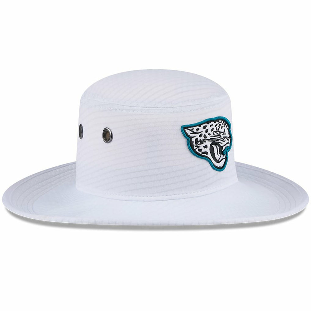 Jacksonville Jaguars New Era 2024 NFL Training Camp Panama Bucket Hat White