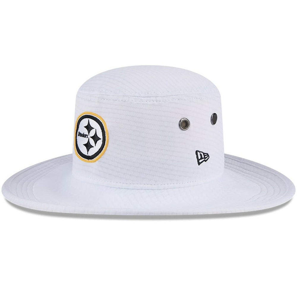 Pittsburgh Steelers New Era 2024 NFL Training Camp Panama Bucket Hat White