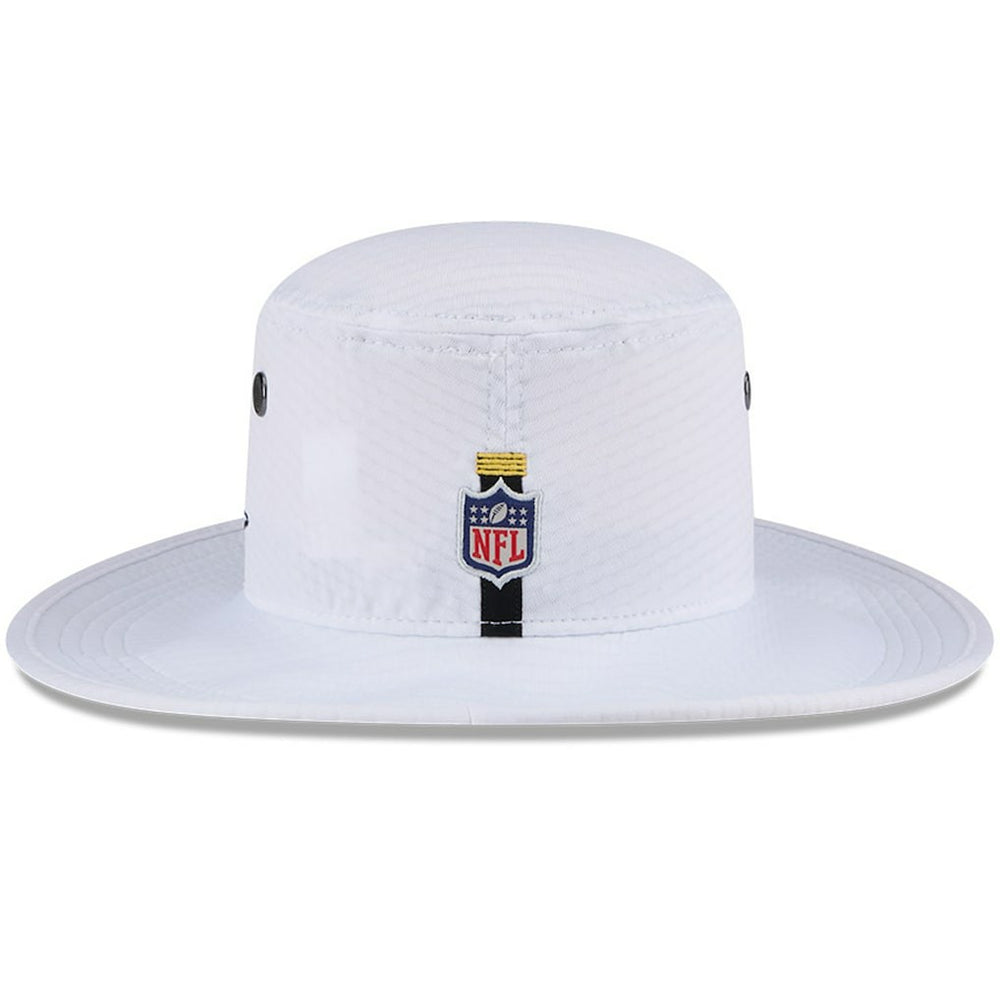 Pittsburgh Steelers New Era 2024 NFL Training Camp Panama Bucket Hat White