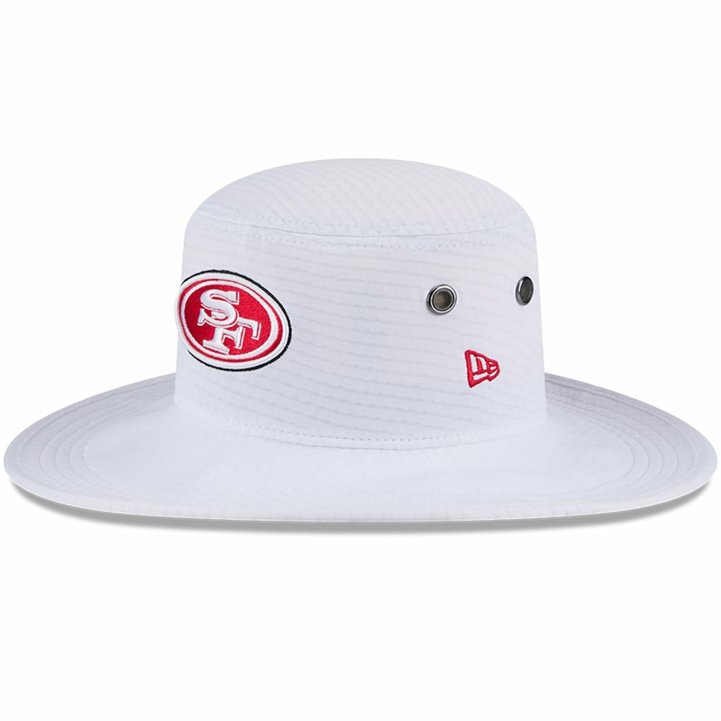 San Francisco 49ers New Era 2024 NFL Training Camp Panama Bucket Hat White