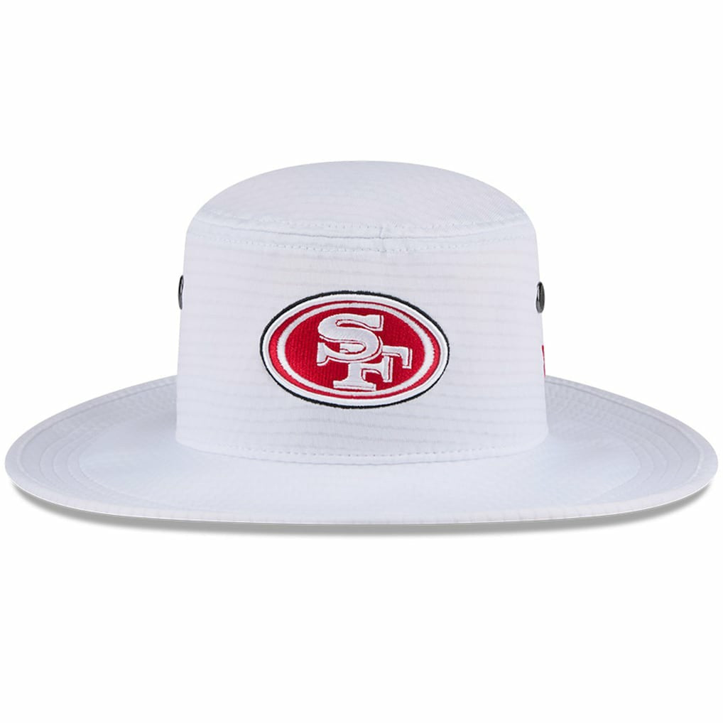 San Francisco 49ers New Era 2024 NFL Training Camp Panama Bucket Hat White