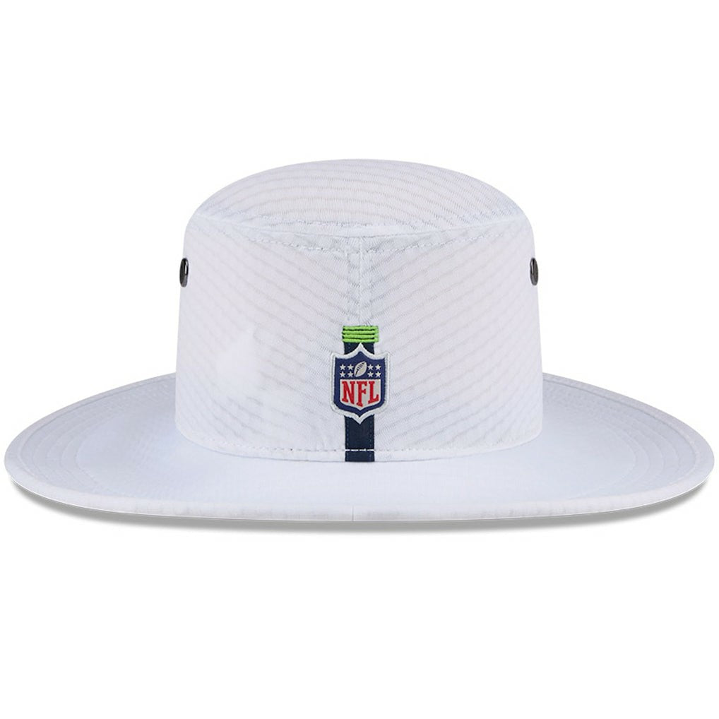 Seattle Seahawks New Era 2024 NFL Training Camp Panama Bucket Hat White