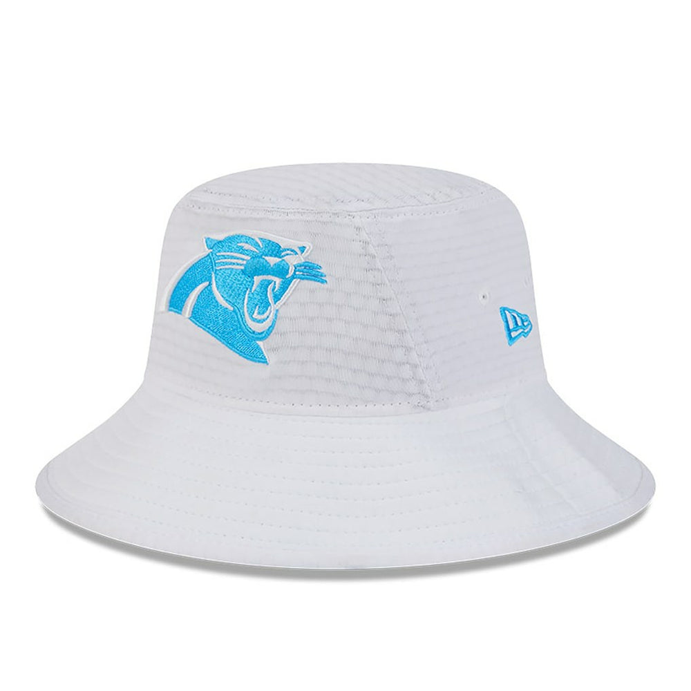 Carolina Panthers New Era 2024 NFL Training Camp Stretch Bucket Hat White
