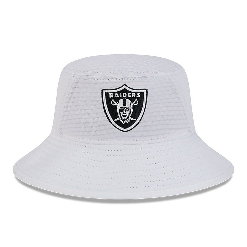 Las Vegas Raiders New Era 2024 NFL Training Camp Stretch Bucket Hat White