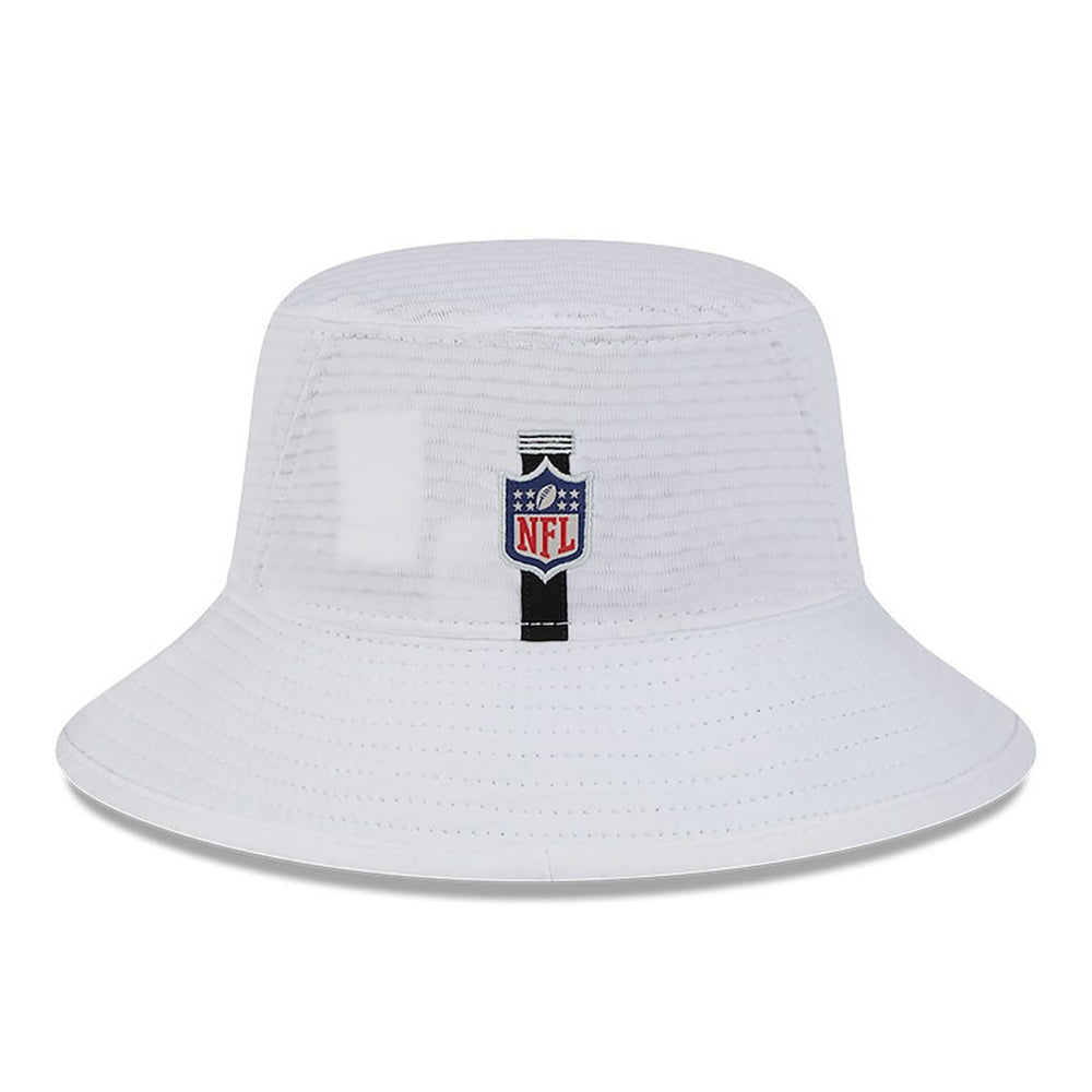 Las Vegas Raiders New Era 2024 NFL Training Camp Stretch Bucket Hat White