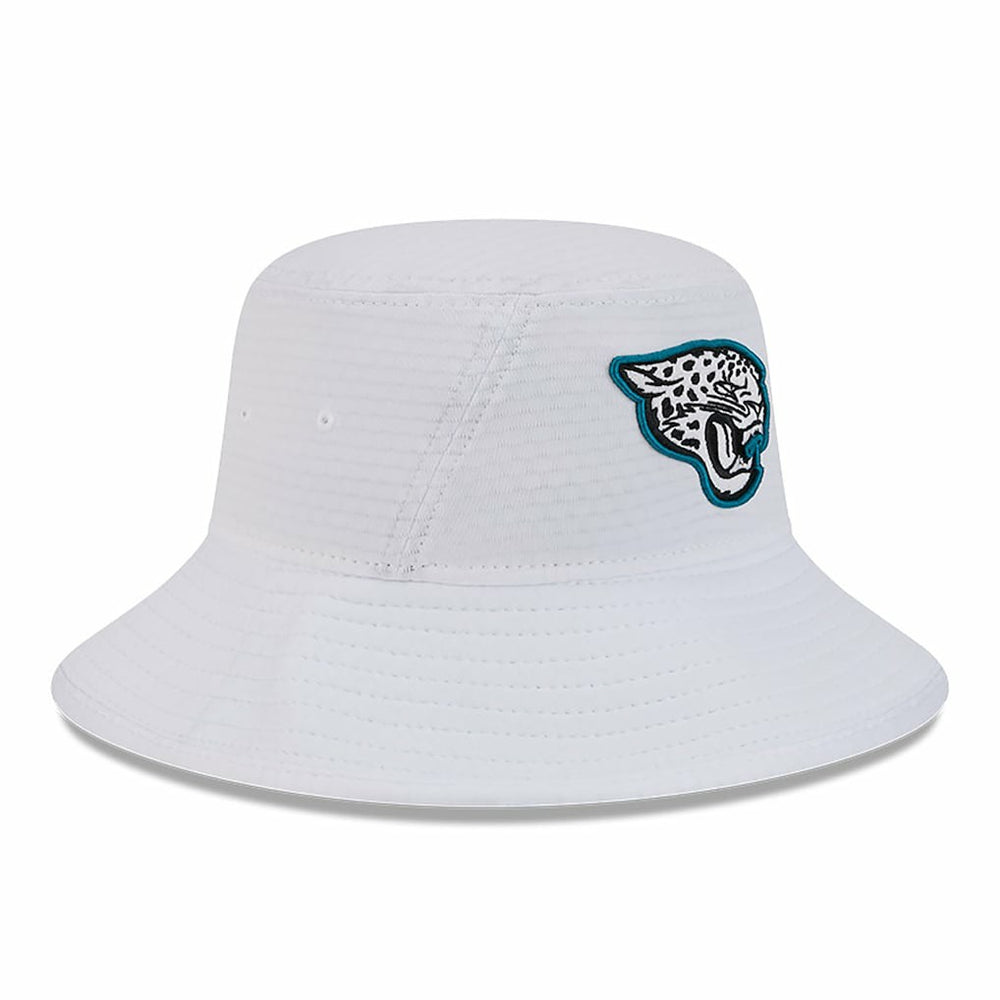 Jacksonville Jaguars New Era 2024 NFL Training Camp Stretch Bucket Hat White