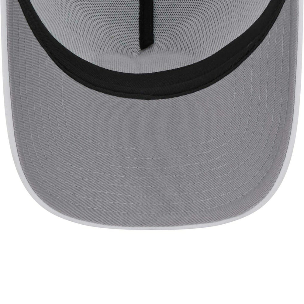 Jacksonville Jaguars New Era Happy A-Frame Trucker 9FORTY Snapback Hat White