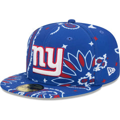New York Giants New Era Paisley 59FIFTY Fitted Hat Royal