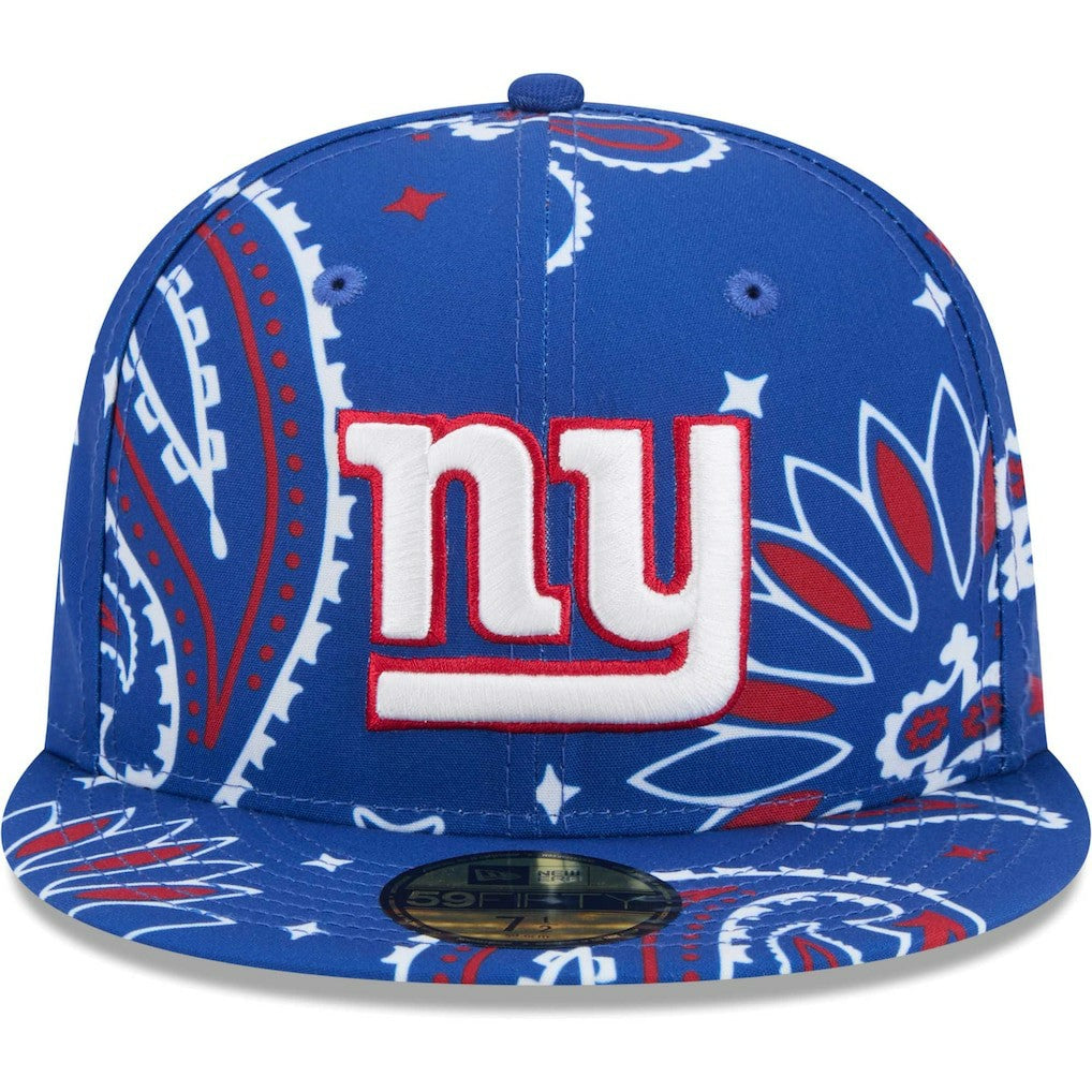 New York Giants New Era Paisley 59FIFTY Fitted Hat Royal