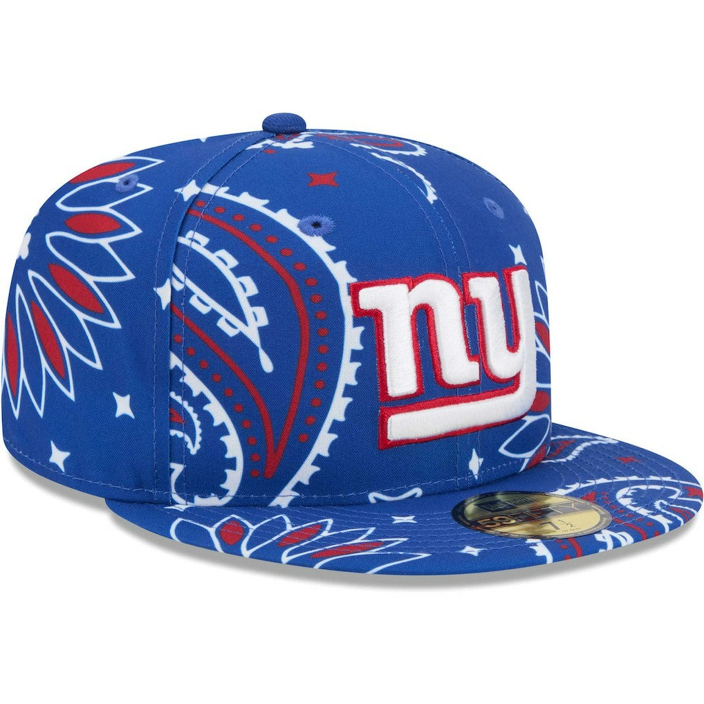 New York Giants New Era Paisley 59FIFTY Fitted Hat Royal