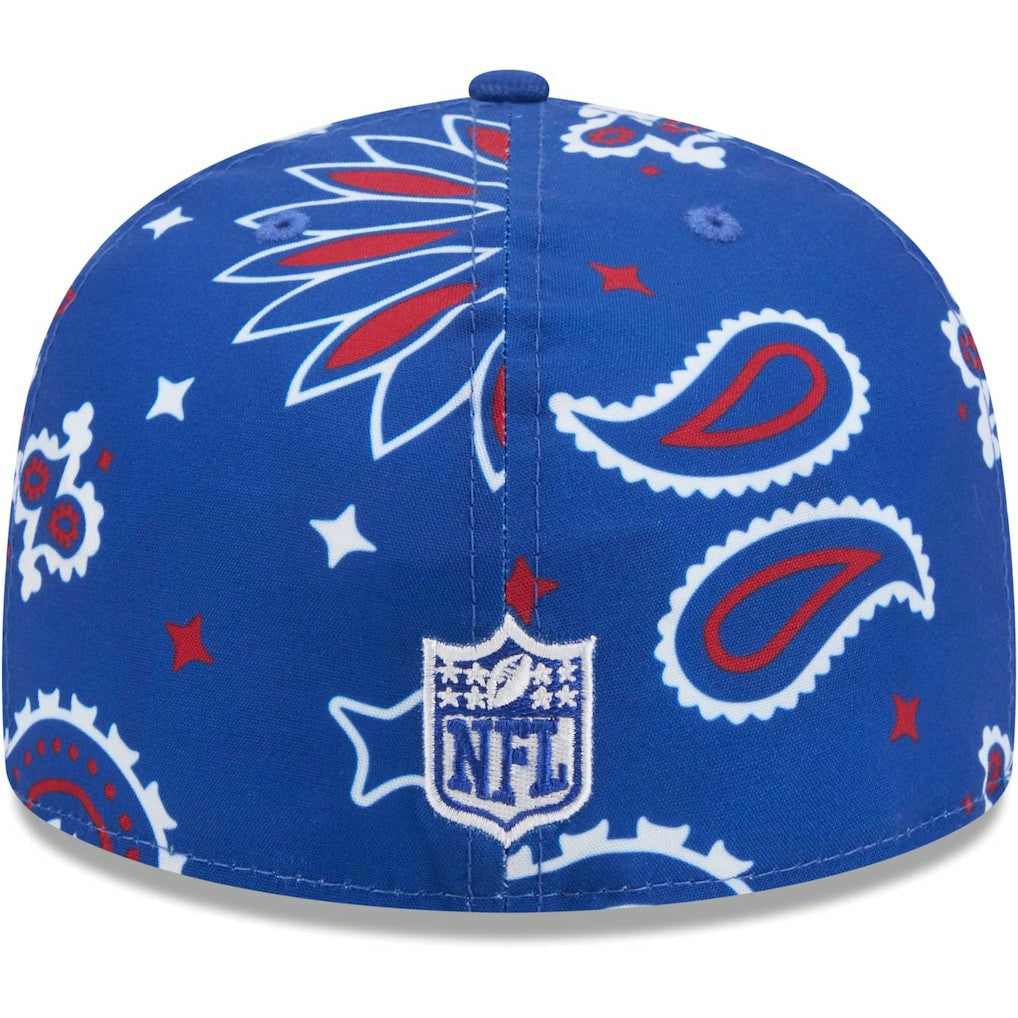 New York Giants New Era Paisley 59FIFTY Fitted Hat Royal