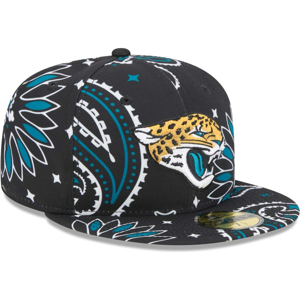Jacksonville Jaguars New Era Paisley 59FIFTY Fitted Hat Black