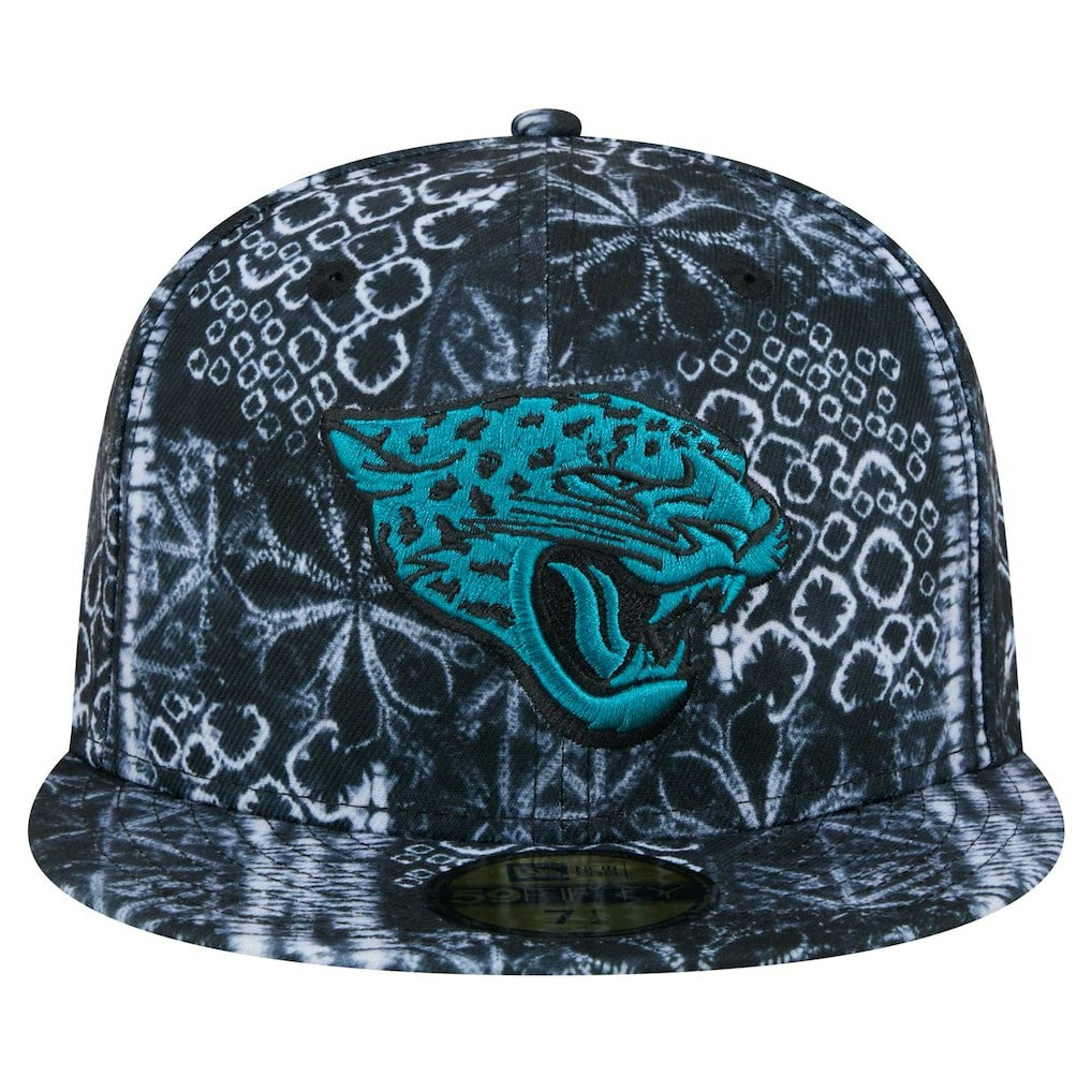 Jacksonville Jaguars New Era Shibori 59FIFTY Fitted Hat Black