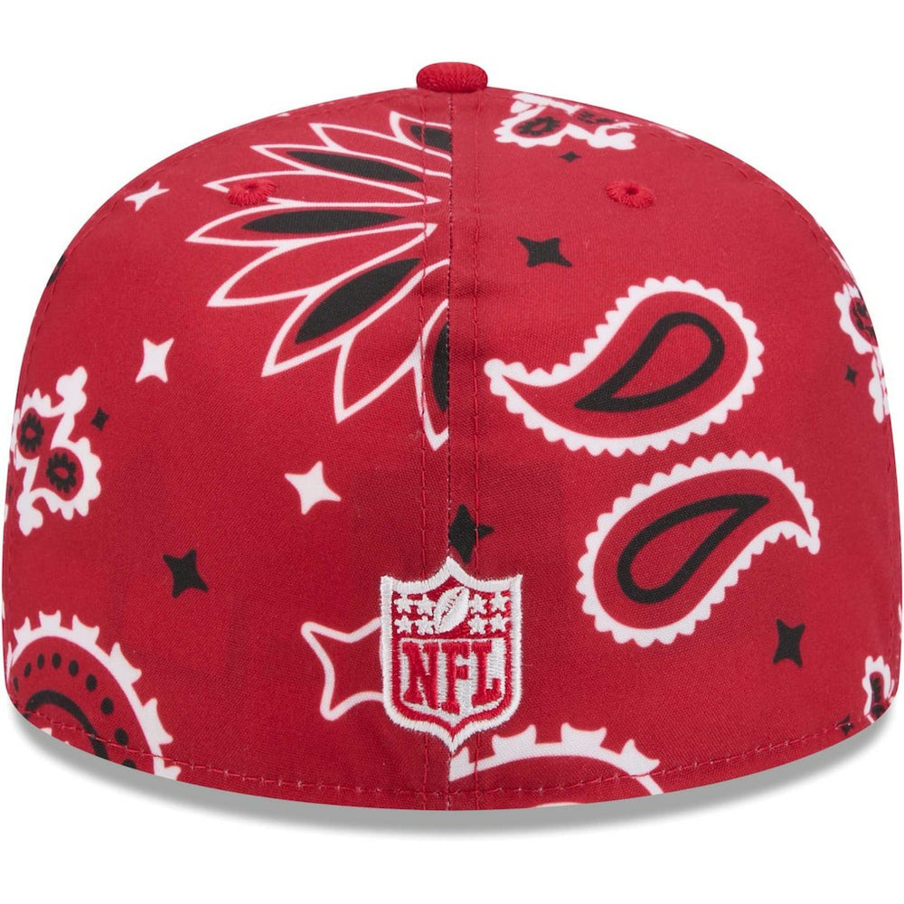 San Francisco 49ers New Era Paisley 59FIFTY Fitted Hat Scarlet