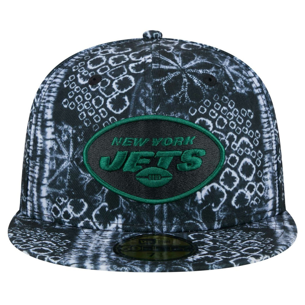 New York Jets New Era Shibori 59FIFTY Fitted Hat Black