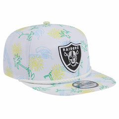 Las Vegas Raiders New Era Vacay Golfer Snapback Hat White
