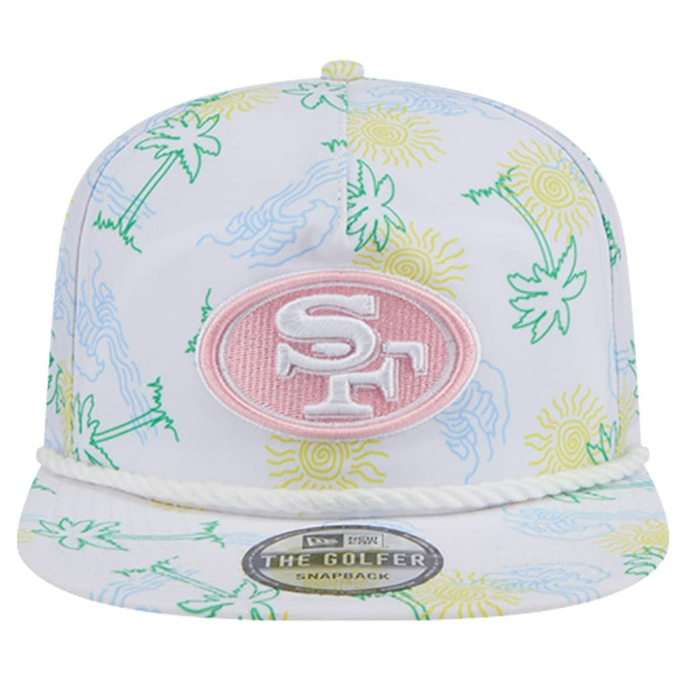 San Francisco 49ers New Era Vacay Golfer Snapback Hat White