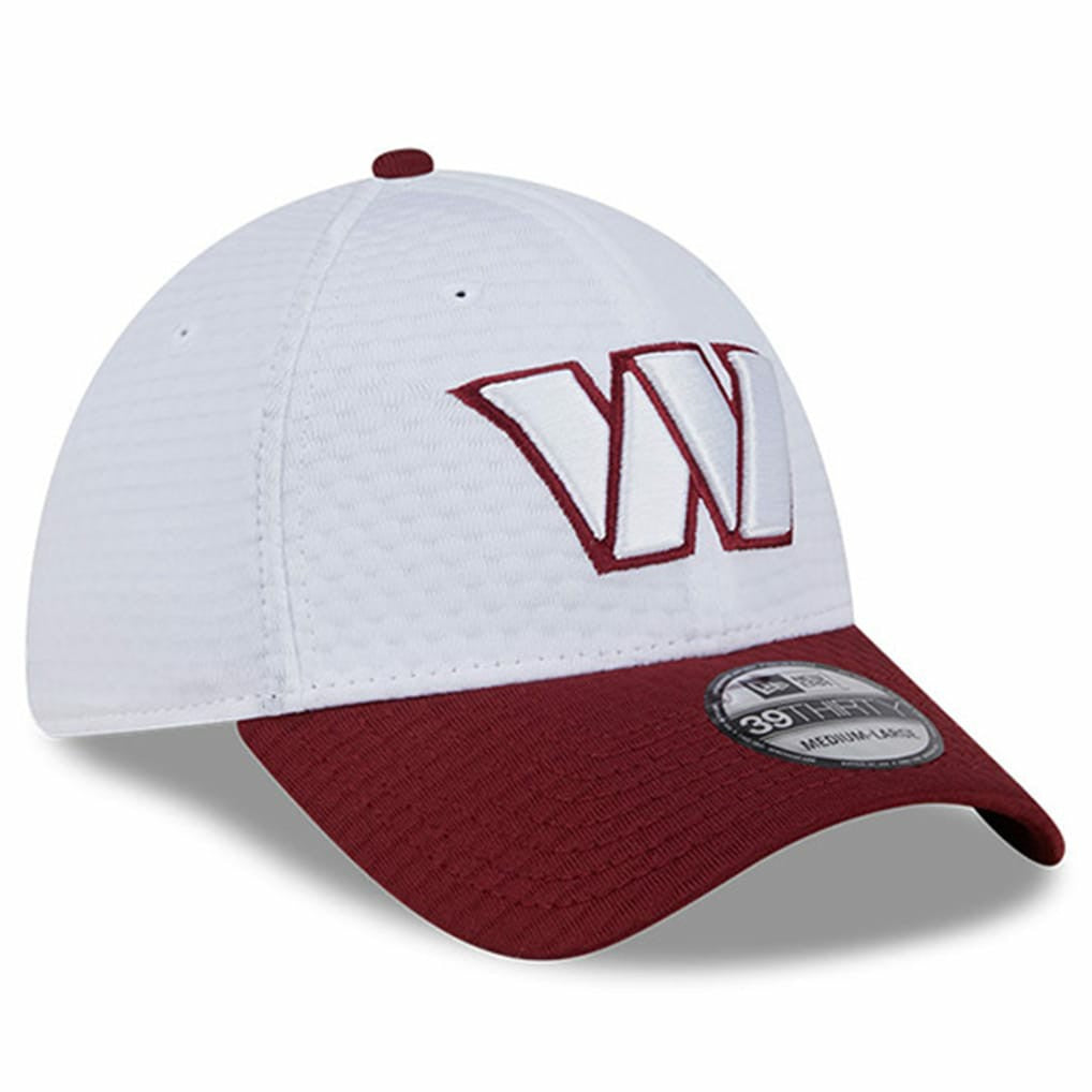 Washington Commanders New Era 2024 NFL Training Camp 39THIRTY Flex Hat White/Burgundy