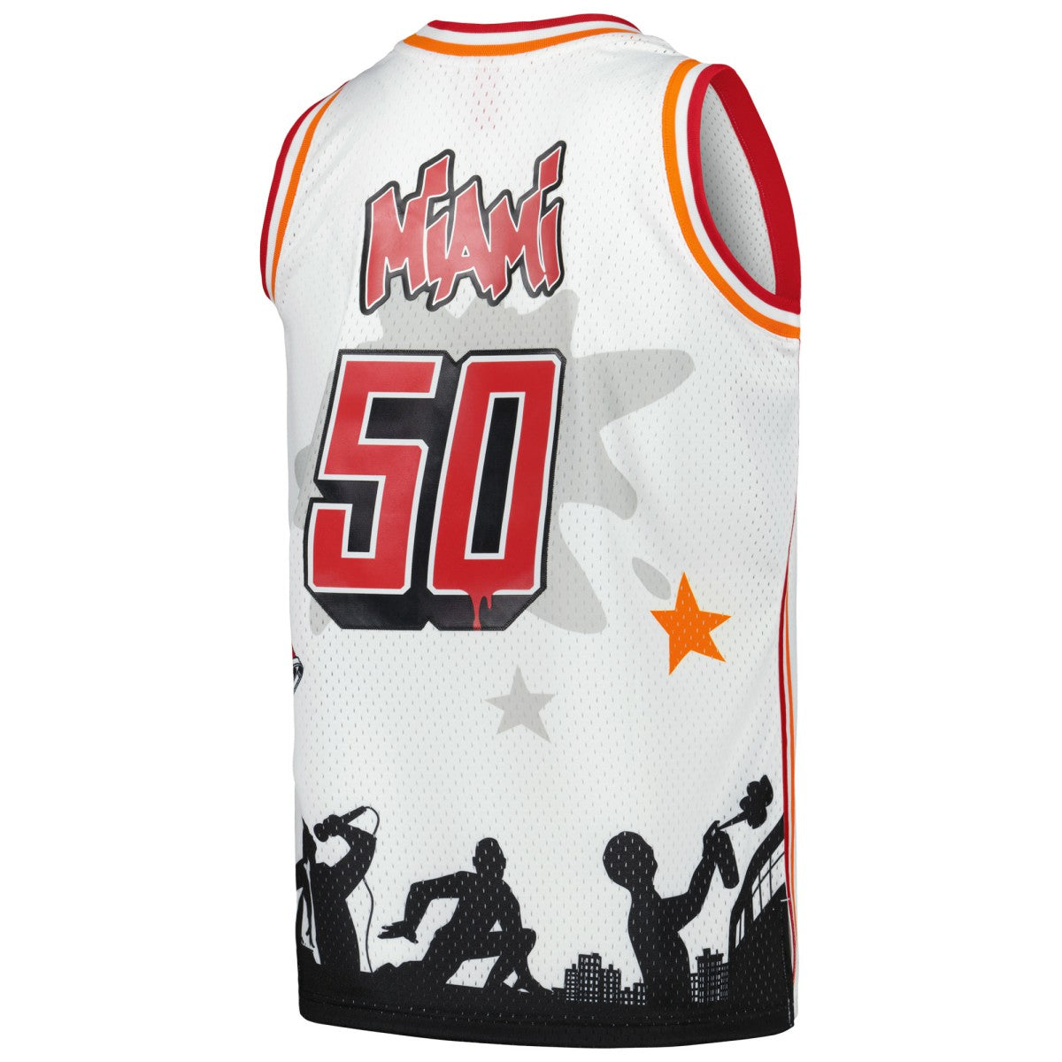 Miami Heat x Tats Cru Hardwood Classics Fashion Jersey White | Mitchell & Ness Near Me