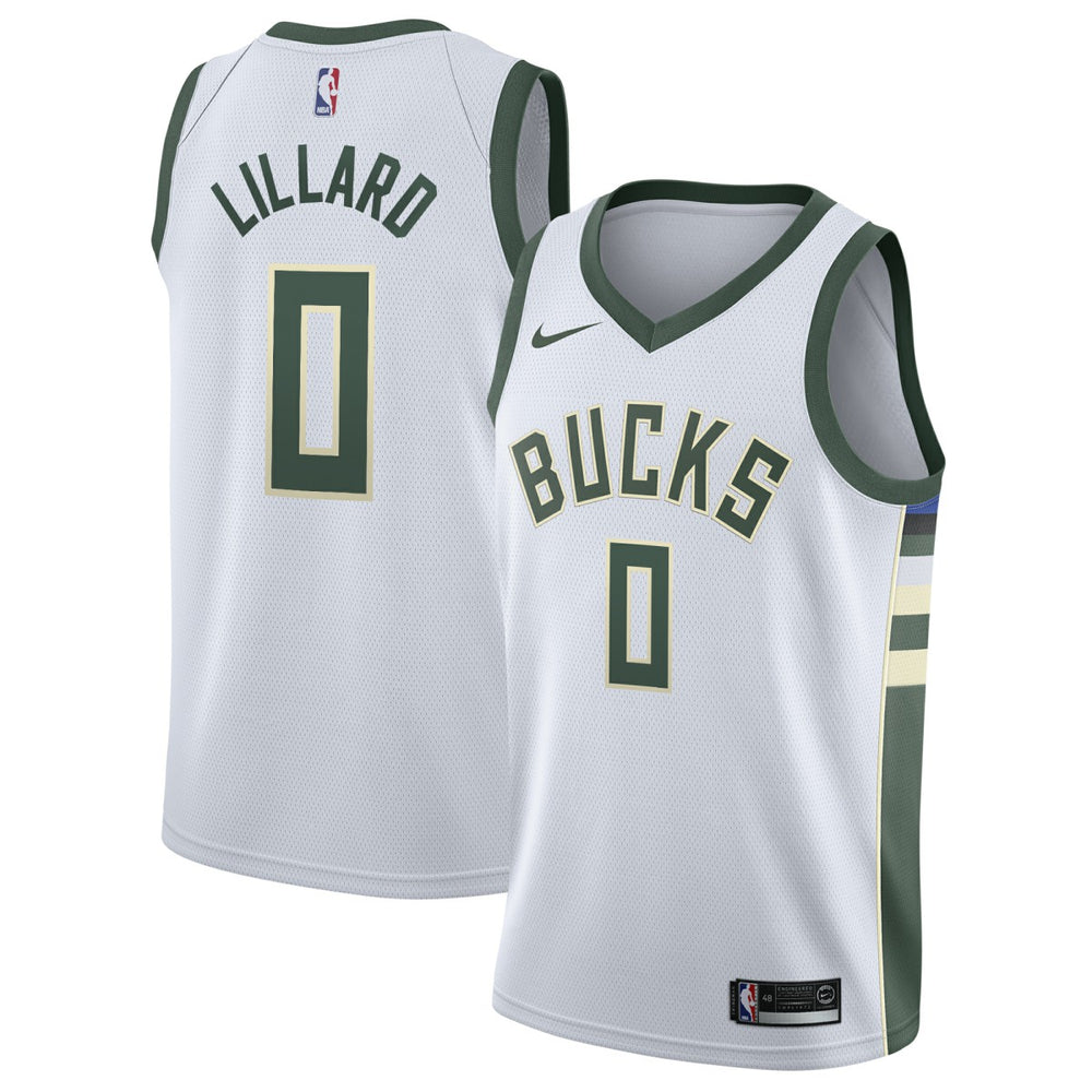 Damian Lillard Milwaukee Bucks Unisex Swingman Player Jersey Association Edition White | Nike Near Me