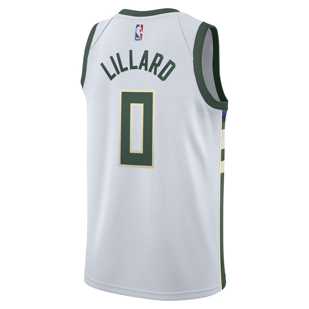 Damian Lillard Milwaukee Bucks Unisex Swingman Player Jersey Association Edition White | Nike Near Me