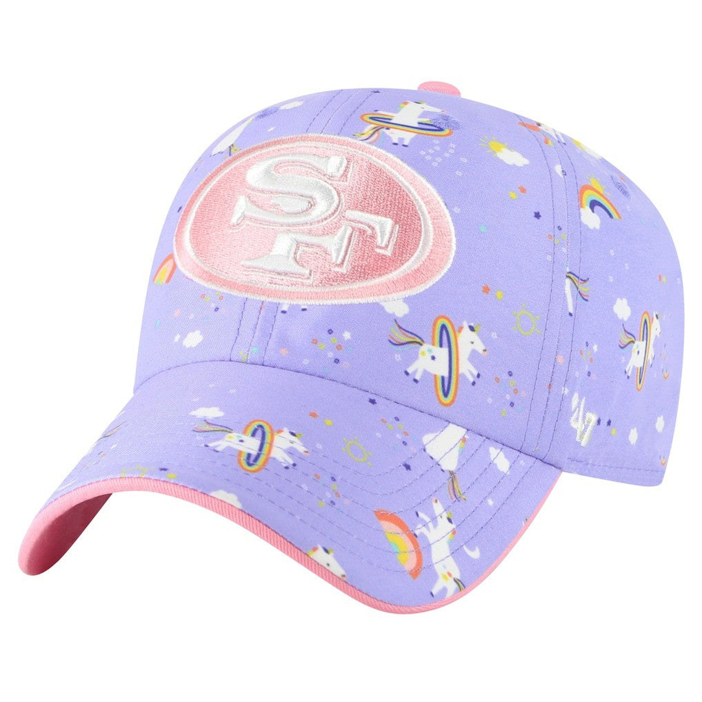 47 brand San Francisco 49ers '47 Girls Preschool Unicorn Clean Up Adjustable Hat Lavender