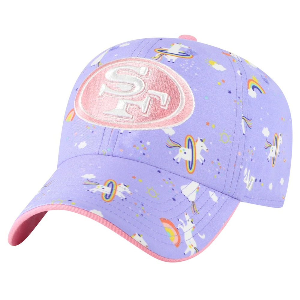 47 brand San Francisco 49ers '47 Girls Preschool Unicorn Clean Up Adjustable Hat Lavender