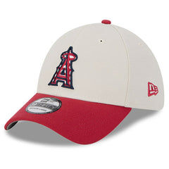 Los Angeles Angels New Era 2024 Fourth of July 39THIRTY Flex Hat - Khaki/Red - New Era Online