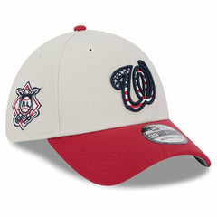 Washington Nationals New Era 2024 Fourth of July 39THIRTY Flex Hat - Khaki/Red - New Era Discount