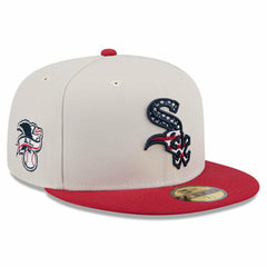 Chicago White Sox New Era 2024 Fourth of July 59FIFTY Fitted Hat - Khaki/Red - New Era on Sale