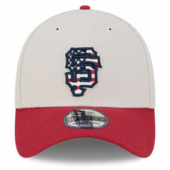 San Francisco Giants New Era 2024 Fourth of July 39THIRTY Flex Hat - Khaki/Red - New Era Lifestyle