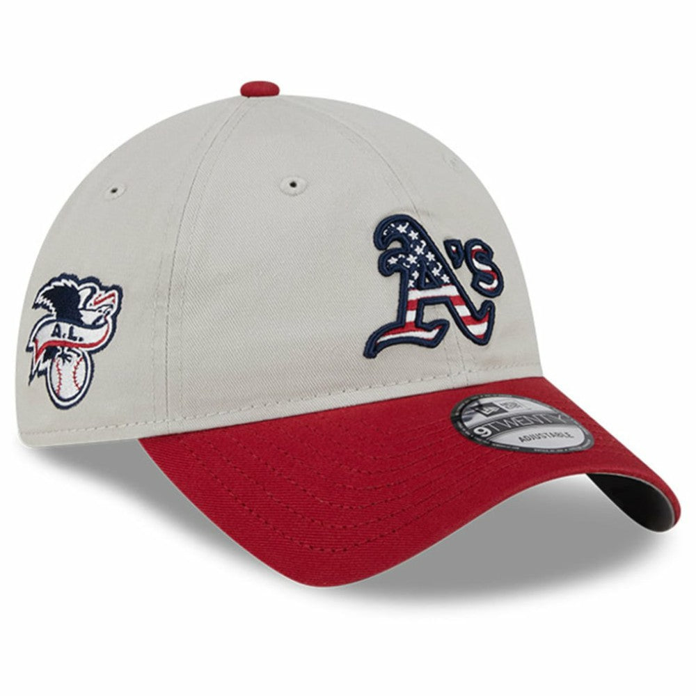 Athletics New Era 2024 Fourth of July 9TWENTY Adjustable Hat - Khaki/Red - New Era on Sale
