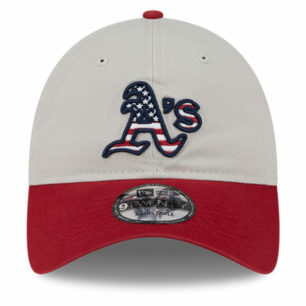 Athletics New Era 2024 Fourth of July 9TWENTY Adjustable Hat - Khaki/Red - New Era on Sale